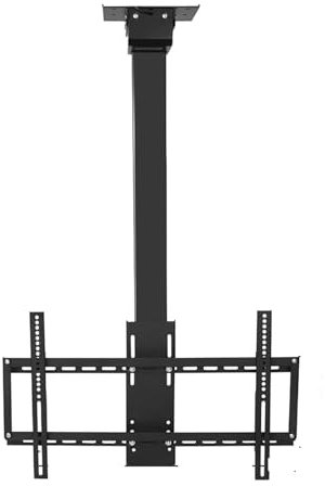 Support de Montage TV motorisé - Support de Plafond TV électrique - Support inclinable Rotatif, Hauteur réglable, télescopique, Levage Automatique du téléviseur avec télécommande (
