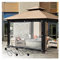 Transparente Outdoor-Plane mit Ösen für Pergola, Terrasse und Zelt, regenfest, 2 x 6 m