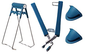 Begchy Pince anti-brûlure pour bol Pince pour vaisselle antidérapante résistante aux hautes températures Pince pour plateau en acier inoxydable