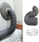 Kit di tubi flessibili di sfiato per asciugatrice da 15,2 cm, 20,3 cm, 30,5 cm, 40,6 cm, 50 cm, 65 cm, 9 m, con morsetto di diametro 6,3 cm, per spazi ristretti, capannoni, cucine e bagni, facile