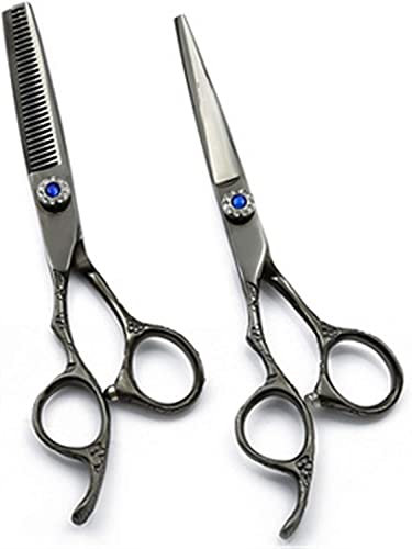 Friseurschere, Haarschere, professionelle Friseurschere für Linkshänder, Effilierschere für den Salon, den Friseur oder den Heimgebrauch, leicht und scharf,2 Stück