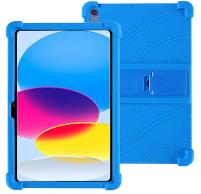 Funda protectora para tablet Apple iPad A16 2025 de 11 pulgadas, funda de silicona a prueba de golpes, delgada y duradera, impermeable, antiarañazos, azul marino