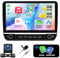 4G+64G Autoradio für Fiat Ducato/Peugeot Boxer/Citroen Jumper 2006-2022 mit Carplay Android Auto Navi, Android 13 Autoradio mit 10 Zoll Bildschirm,Bluetooth Mirror Link WiFi FM/RDS HIFI+Rückfahrkamera