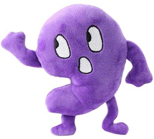 Jiumaocleu Anime Bfdi weiche Figurenpuppen Böses Blatt/grünes Gras/Zahlen/Kuchen/Steinkissen, Cartoon-Charakter, gefülltes Wurfkissen, Heimdekoration, Ornamente, Anime-Merch, 15 cm - 30 cm