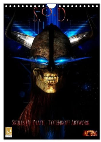 S.O.D. - Skulls Of Death Vol. I - Totenkopf Artworks (Wandkalender 2026 DIN A4 hoch), CALVENDO Monatskalender: Eine Serie von Artworks zum Thema Schädel/Skull/Totenkopf. (CALVENDO Kunst)