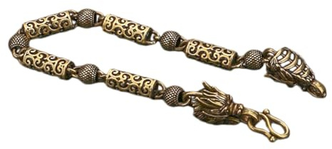 JOINPAYA Bracelet Accessoire Intemporel et Élégant Dragon en Cuivre Vintage pour Hommes et Femmes et Forme Dragon Symbole de Chance, Style Chinois Classique