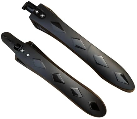 kowaku Mountainbike Schutzbleche Set Vorderrad Hinterrad Spritzwasserschutz Fahrrad Kotflügel Aus Robustem PP Material für Regenfahrten Alltag Und Freizeit, Eisenkopf