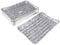 FLAMEER 20 Pack Disposable Aluminum Foil Barbecue Grilling Trays Outdoor BBQ Eco-Friendly Recyclable Aluminum - Portable Food Storage Containers Great for Cooking, Heating, Storing, Prepping Food
