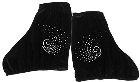 SM SunniMix 1 Paar Velvet Ice Eiskunstlaufschuhe Cover Überschuhe Schlittschuhzubehör, XL