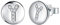 J.Endéar Ohrringe Buchstabe Y für Damen Mädchen Silber 925 Hypoallergene Kleine Ohrstecker Zirkonia Schmuck 8mm Geschenk für Kinder