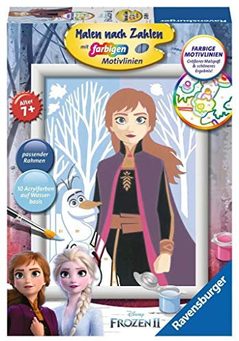Ravensburger Malen nach Zahlen 27699- Anna und Olaf - Für Kinder ab 7 Jahren