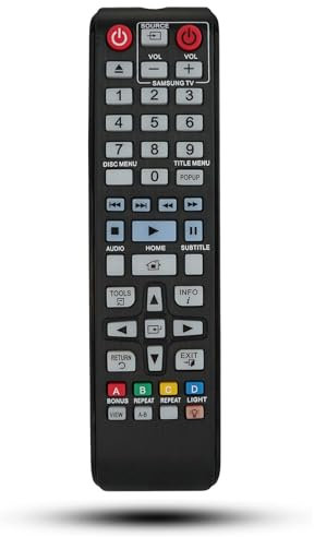 Replacement Remote Controller fit for BD-HM57C BD-F5100 BD-H6500/ZA BD-F5100/ZX Samsung DVD Blu-Ray Player