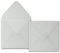 75x Briefumschläge Quadratisch 160 x 160 mm - Transparent - 92 Gramm pro m² - 16,0 x 16,0 cm - Nassklebung - ohne Fenster - Für ganz besondere Anlässe