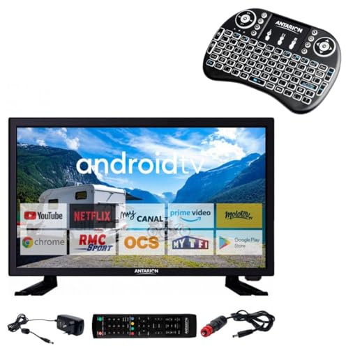 ANTARION Pack TV LED 19 48cm TV HD Connect + Teclado ergonómico