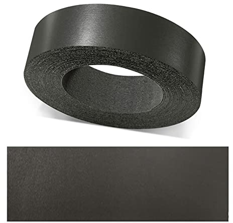 ben+camilla.com Kantenumleimer zum Aufbügeln | Anthrazit 30 mm x 10 m Rolle (glatt matt) | Premium Qualität für professionelle Ergebnisse | Kantenschutz
