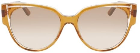 KARL LAGERFELD Damen Kl6068s Sonnenbrille, Braun/Kristall, One Size