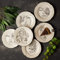 Karaca Face Lot de 6 assiettes à gâteau en porcelaine pour 6 personnes - Design unique
