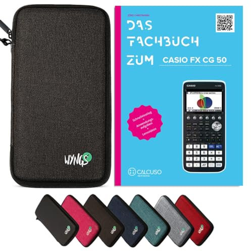 CALCUSO Zubehör Standardpaket Dunkelgrau kompatibel für Taschenrechner Casio FX-CG 50