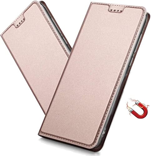 IMIRST Flip Case for Apple iPhone 14 Pro Max,Premium PU Leather Cover with Hidden Magnetic Adsorption Shockproof Flip Wallet Case for Apple iPhone 14 Pro Max. DT Pink