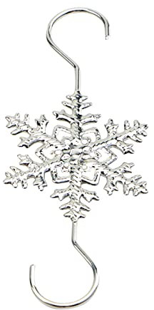 Weihnachtsschmuck Haken Draht Ornament Haken Weihnachten Ornament Haken für Weihnachtsbaum Ornament Aufhänger Home Decor Vögel auf einem Draht Buntglas Fenster Haftung (Silber, Einheitsgröße)