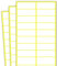 38 x 13 mm - Etiketten Selbstklebend Aufkleber Sticker zum Beschriften - Weiß, 1000 Stück