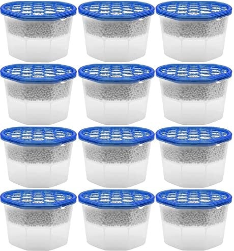 12x 500ml Interior Dehumidifiers for Damp, Mould, and Moisture in the Home, Kitchen, Wardrobe, Bedroom, Caravan, Office, Garage, and Basement