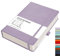 RETTACY Lined Journal Notebook - A5 Note Book Hardcover Thick Notepad 320 Numbered Pages for Writing,100gsm Lined Paper, Leather Hardcover, for Women Men Office School,14.5 x 21cm - Purple