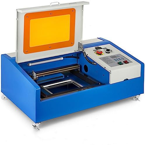 PEIXU 40W Lasergravurmaschine CO2 Lasergravierer CO2 Laser Cutter Laser Cutting Engraving Laser Engraver Cutter CO2 Lasergravur Gravurmaschine USB Port für Holz und Leder