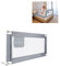 JOIEYOU Bettgitter Rausfallschutz Bett Höhenverstellbar 150cm Bettschutzgitter mit Schnallendesign für Babys und Kinder Bed Rail Kinderbettgitter, Grau