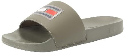 Tommy Hilfiger Scarpe da Mare Uomo Pool Slide Ciabatte, Multicolore (Shady Stone), 42