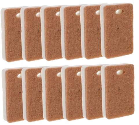 KICHOUSE 12piezas Estropajos Esponja De Cocina Doble Cara Absorbentes y Reutilizables para Fregar Platos Ollas y Superficies Delicadas con Diseño Antiparañazos y Secado Rápido