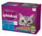 Whiskas Adult Katzenfutter nass Multipack Fisch Auswahl in Gelee 120 Portionsbeuteln (10-er Pack)
