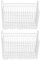 Chest Freezer Basket, Large Capacity 2PCS Strong Load Easy Access PE Coating Chest Freezer Storage Bin with Handle for Kitchen (83x35x24cm with 8cm Handle)