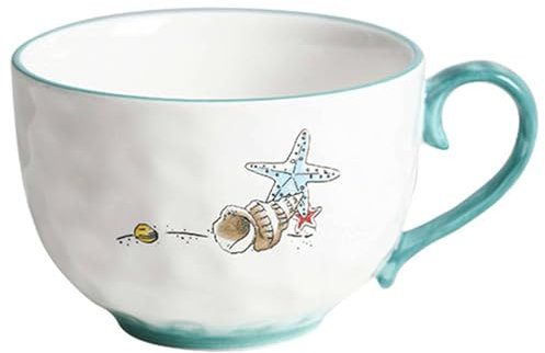 TYMYYS Bol Avec Anse Pour Soupe, Petit Déjeuner, Micro-Onde - Vaisselle Chinoise/Asiatique Pour Enfants - 15x11.8x8cm, 500ml