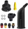12 PCS Steam Cleaner Accessories for Kärcher SC1 SC2 SC3 SC4 SC5 SC7 CTK10 CTK20, Nylon 4 Round Brush, 2 Large Round Brush, 1 Nozzle, 4 Sealing Ring and 1 Gap Nozzle