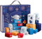 Leerer Adventskalender zum Befüllen, 24 Tage Countdown Weihnachten befüllbare Boxen Set | Countdown bis Weihnachtskalender Hüllen für Spielzeug, Schokolade