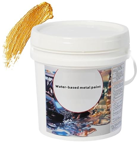 Gold Craft Paint - Pintura dorada a base de agua, líquido multifuncional a base de agua, eficiente para metal, muebles