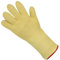 BrightGlow Hitzebeständige Aramid-Handschuhe bis 500 °C - Schützt das Handgelenk - Aramid-Garn Gewebe - Hitzeschutzhandschuhe - Arbeitshandschuhe - Lang 33cm - Gelb - 2 Stück = 1 Paar