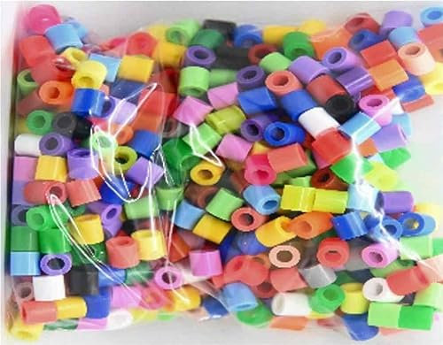1000 Maxi XL 10mm Bügelperlen Bunt Große 10mm Perlen für Kinder ab 3 Jahren. (Kompatibel mit allen Maxi Stiftplatten.)