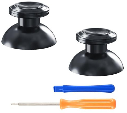 eXtremeRate Levette Analogiche in Metallo Ricambio per ps5 Controller&per ps4 controller,Analogici Thumbstick in Alluminio per ps4 Pro Slim Joystick-Grigio