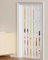 Schiebetür Falttür PVC-Falttür, 60 cm Bis 200 cm Breite Innentrenntür für Wohnmobilschrank, Waschküche, Transparente Türplatte/Befestigungsmaterial/Griff(32x80in(81.3x203.2cm))