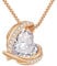 Collana Donna Collana Cuore in Rame, placcato in oro rosa Gioielli Donna Festa Della Mamma Lei Moglie Fidanzata Regalo Compleanno Anniversario, Regali di San Valentino Gioielli