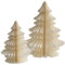 Vobumix 2 Pezzi di Albero di Natale a Nido D' in Miniatura Albero di Natale di Carta Ornamento di Pino Decorazione della Tavola di Natale per Decorazione della Festa in Casa