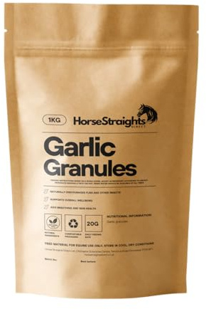 Garlic Granules for Horses Fly Deterrent Respiratory & Immune Support 1KG HSD Horse Straights Direct