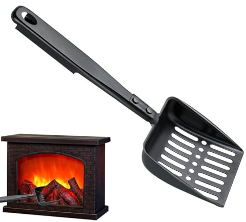 Aschesieb | Kohlenschaufel - Kamin Aschesieb, Metall aushöhlen Aschesieb, Herd Ascherreiniger, Kaminreinigungswerkzeug, Eisen Kohleschaufel, Feuerstelle Werkzeuge für Kamine,