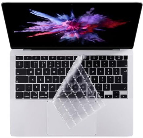 Protection Clavier TPU Compatible Européenne MacBook Air/Pro 13/15 A1369/A1466/A1278/A1286/A1425/A1502/A1398, Film de Protege Clavier Ordinateur Portable EU-Layout Contre Poussière et Tache