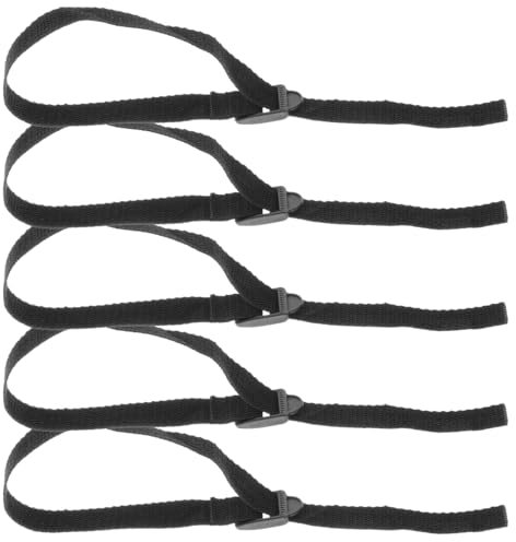 Lot de 5 Dragonnes pour Canne de Marche - Dragonnes Noires Universelles - Sangles de Poignet Antidérapantes pour Canne de Marche, Ski et Randonnée - Accessoires pour Cannes pour Personnes âgées