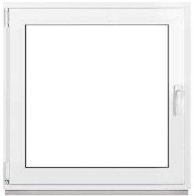Framex Kellerfenster Fenster Kunststofffenster Weiß Breite x Höhe 120 x 120 cm (1200 x 1200 mm) 2fach (32 mm) Dreh Kipp DIN Links - Premium - Alle Größen