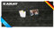 KARAT Magnettafel Magnetpinnwand Memoboard zum Beschriften - Notiztafel div. Designs - Tafel abwaschbar mit Halterung Magneten, (SCHWARZ 46 x 91 cm)
