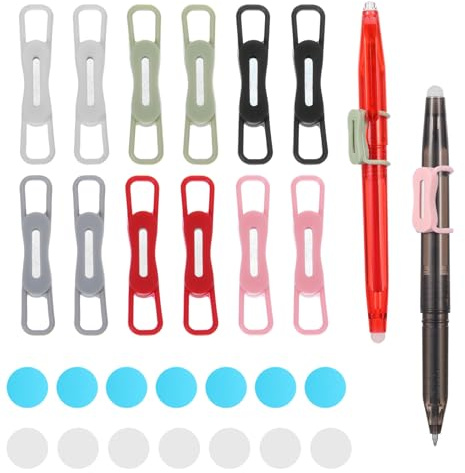 ValueBargain Magnetic Pen Holder for Refrigerator, Silicone Multi-Use Organizer for Whiteboard, Desk, Locker & Refrigerator | Pencil, Dry Erase Marker Holder